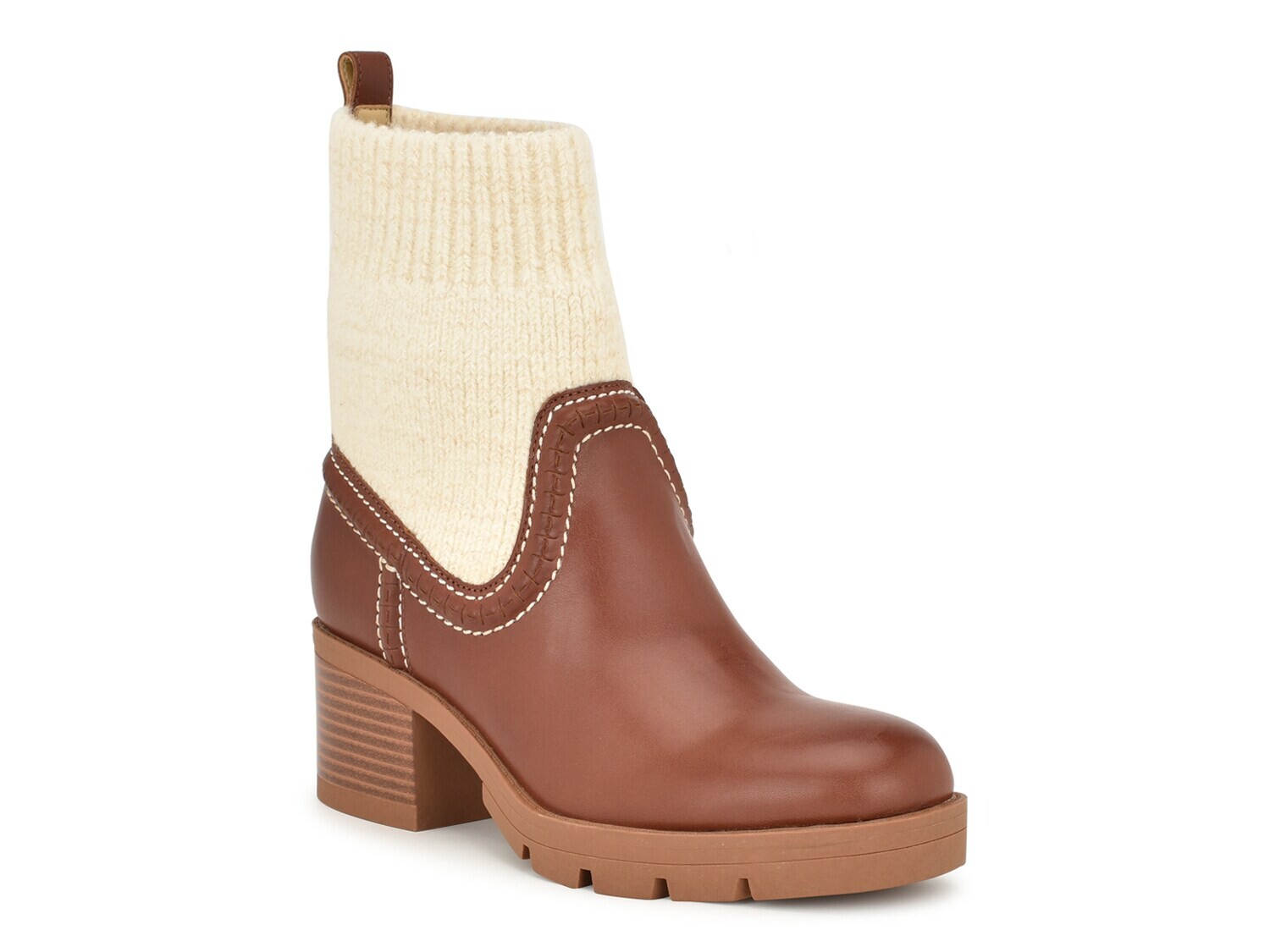 

Ботинки Nine West Popit, коричневый/бежевый