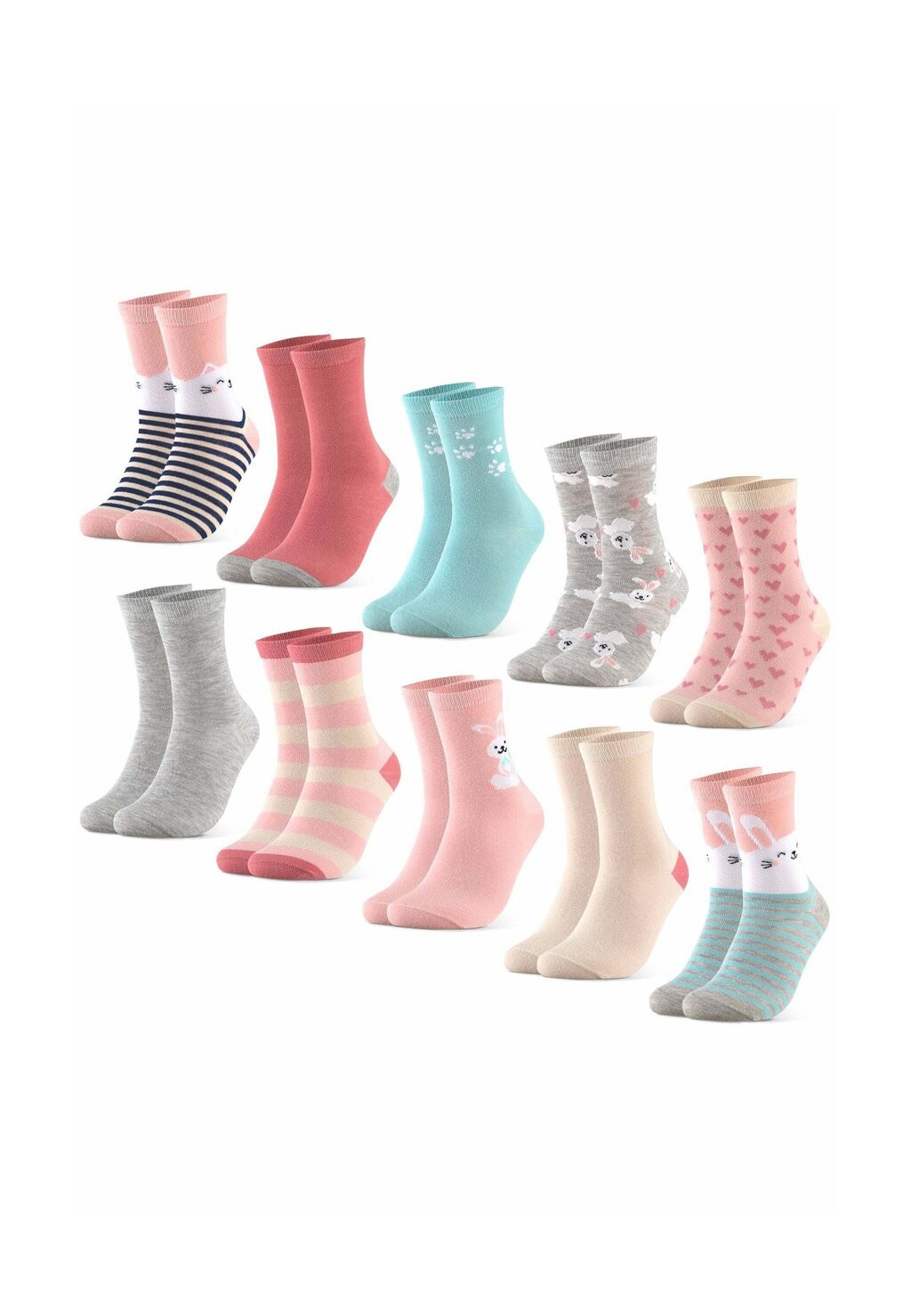 

Носки 10 PACK MUSTER OCCULTO, розовый