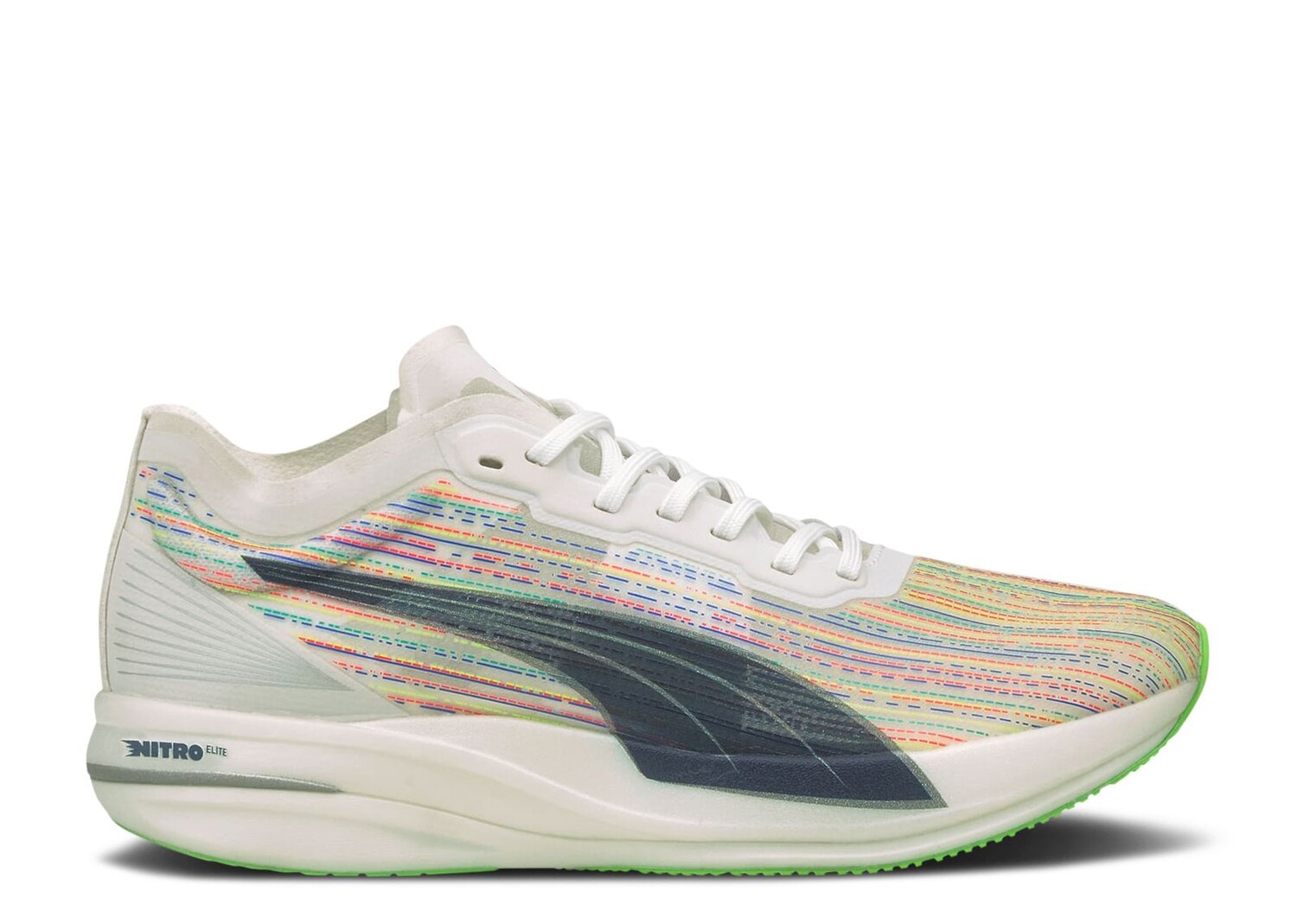 

Кроссовки Puma Deviate Nitro Elite Racer Sp 'White Green Glare', разноцветный