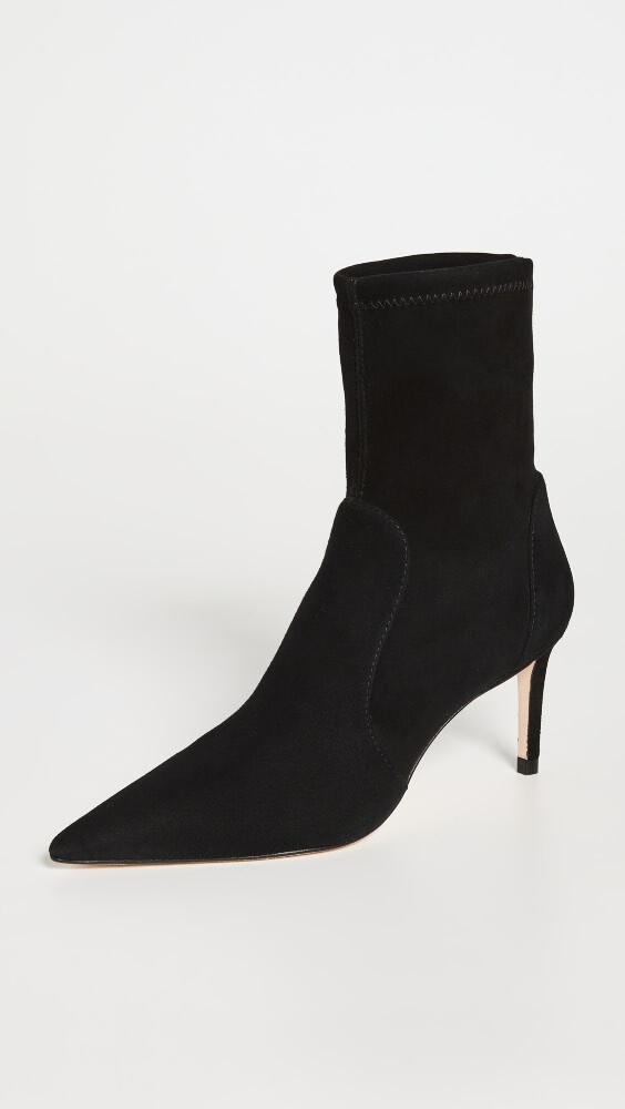 

Ботинки Stuart Weitzman 75мм Stuart Stretch Booties, черный