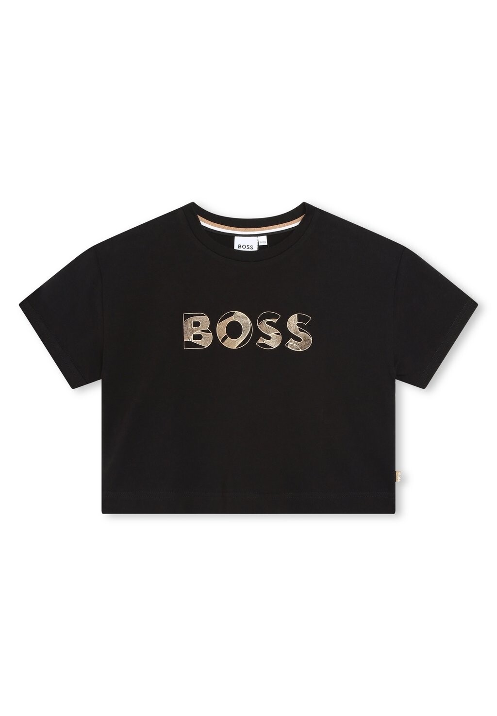 

Футболка с принтом Manches Courtes BOSS Kidswear, черный