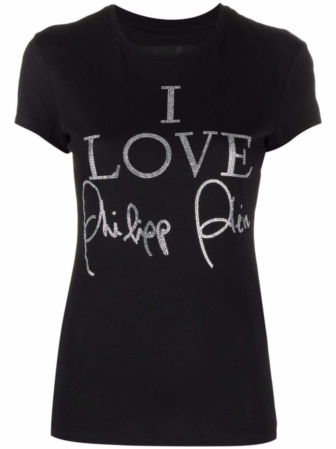 

Philipp Plein футболка с кристаллами, черный