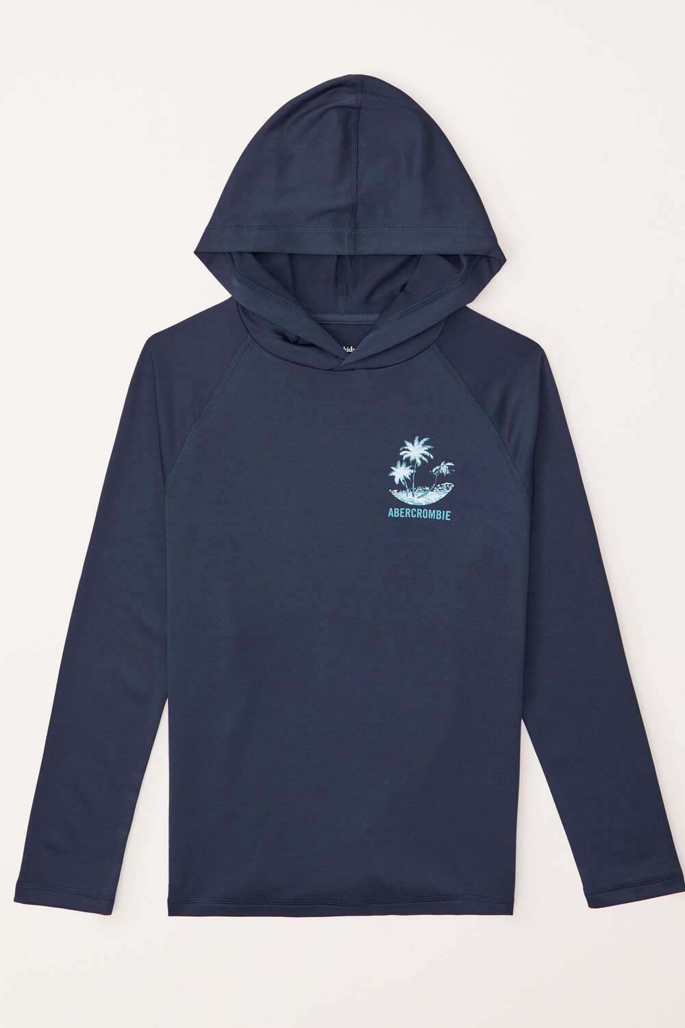 

Худи с длинными рукавами и логотипом Abercrombie & Fitch, синий