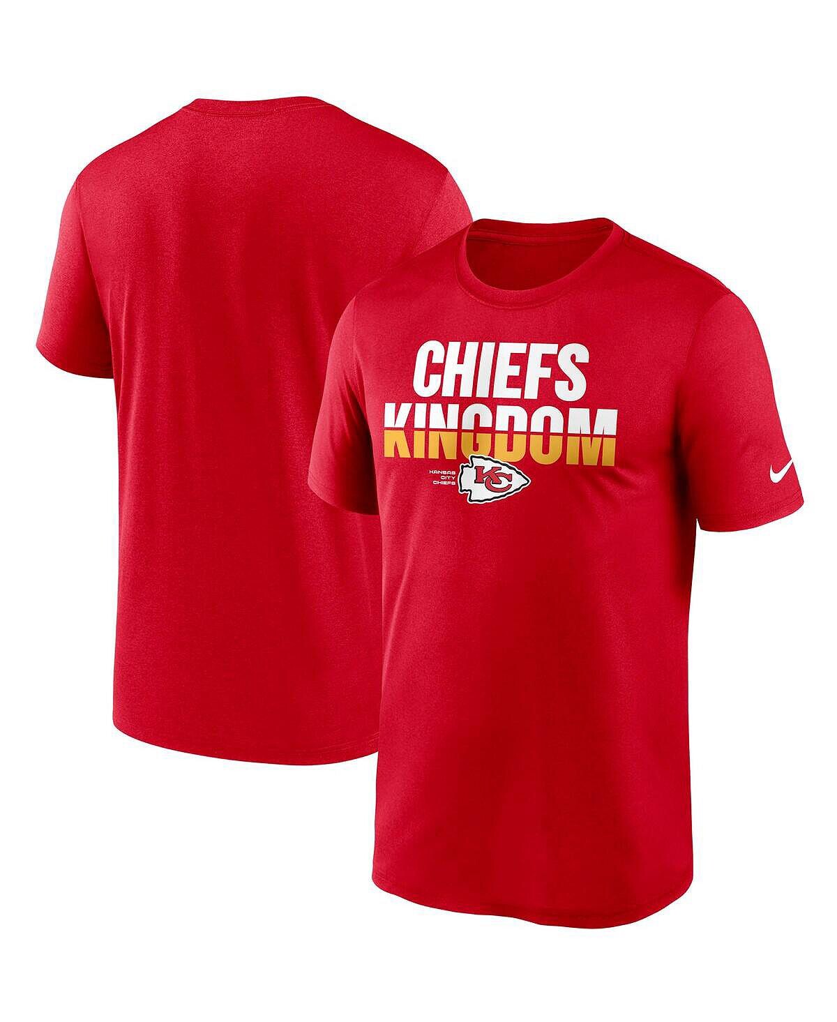 

Мужская красная футболка Kansas City Chiefs Legend Local Phrase Performance Nike, Красный