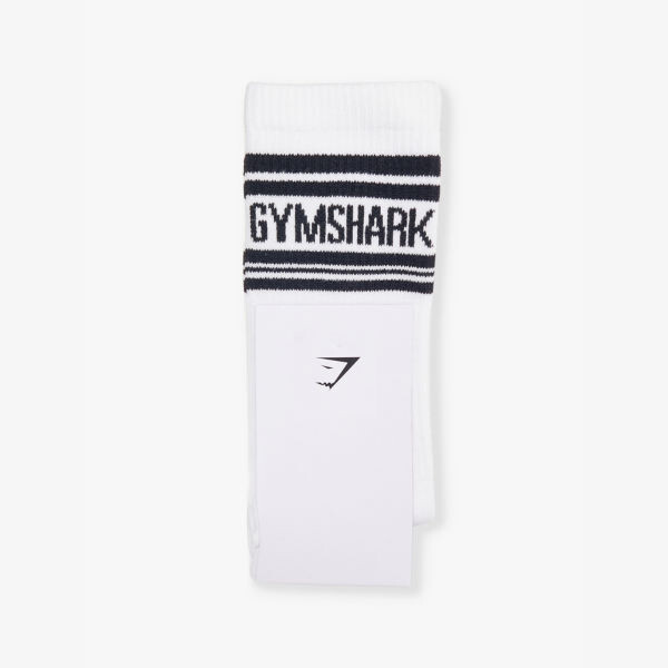 

Фирменные ребристые носки из хлопковой смеси Gymshark, белый