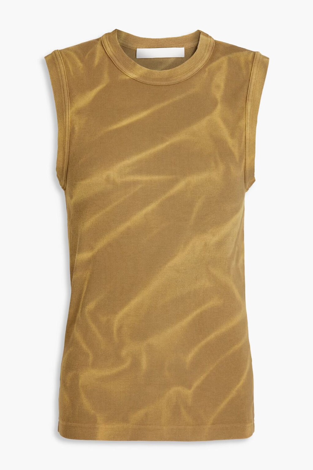 

Майка из хлопкового джерси стретч, окрашенная в технике тай-дай Dion Lee, армейский зеленый