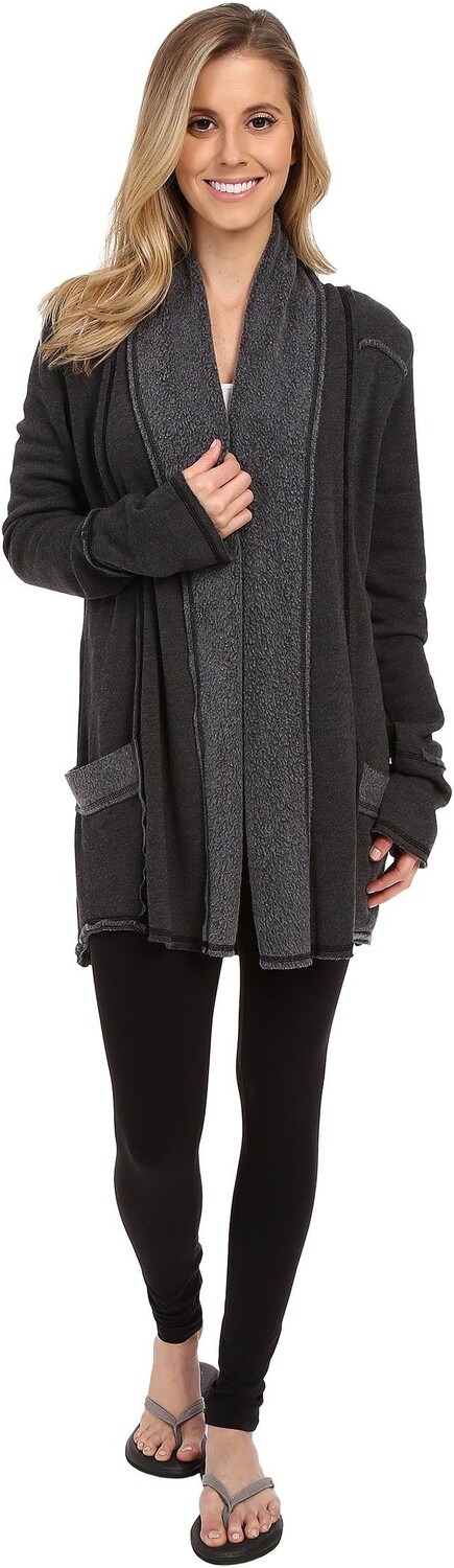 

Свитер Sherpa Slouchy Cardigan Hard Tail, черный