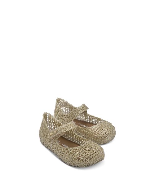 Туфли на плоской подошве Мэри Джейн с блестками и зигзагом Minicampap для девочек — для малышей Mini Melissa, цвет Gold bq 4030g nice mini gold
