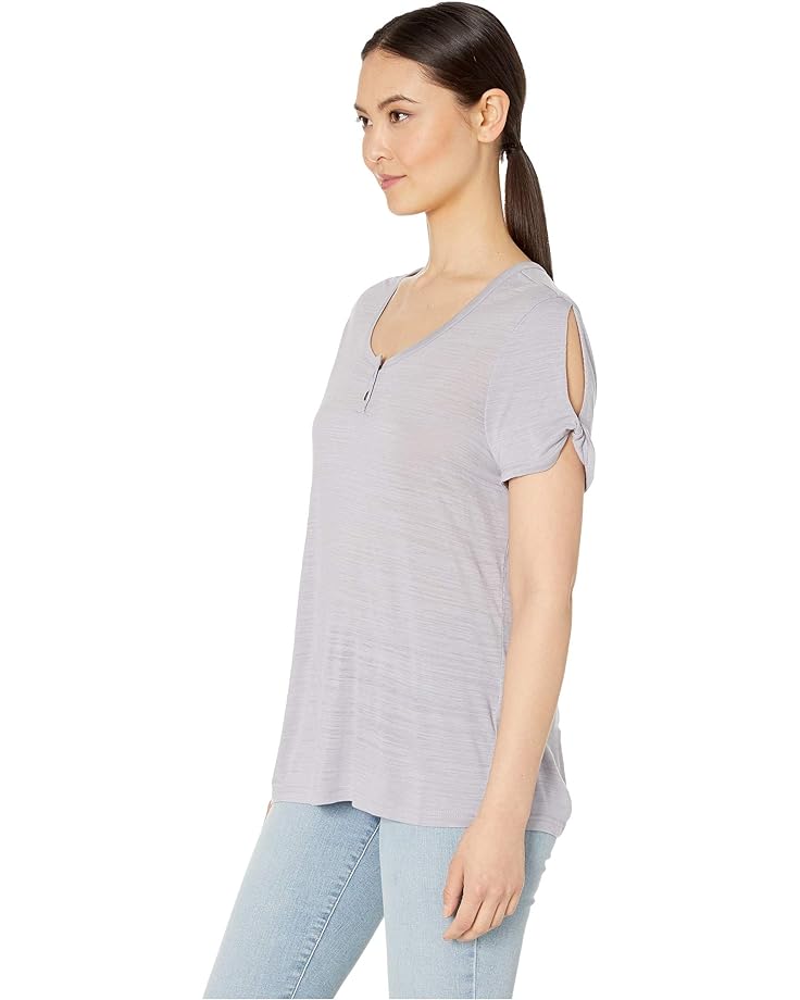 Топ Aventura Clothing Paloma Short Sleeve Top, цвет Lilac Grey