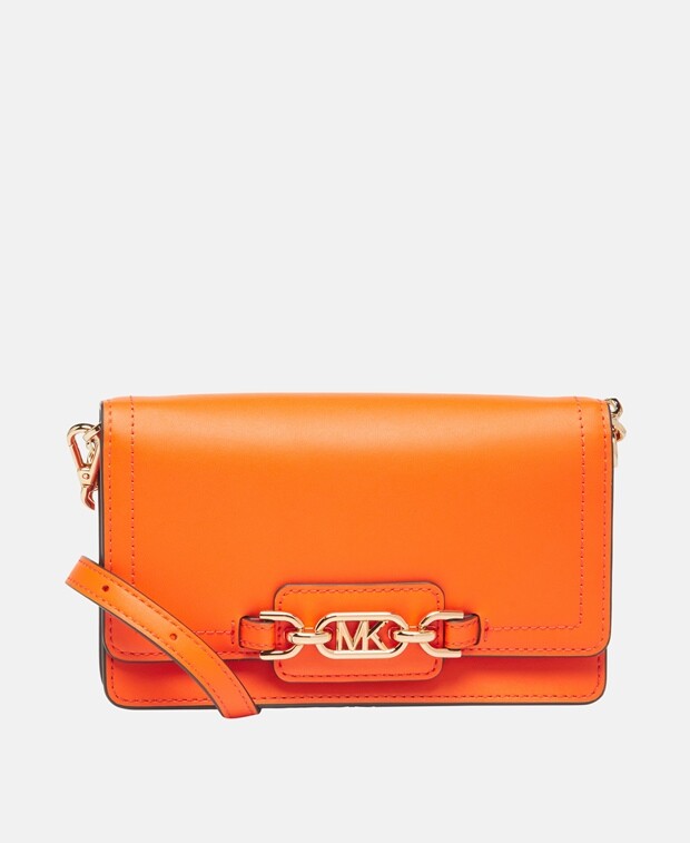 

Кожаная сумка-мессенджер Michael Michael Kors, абрикос