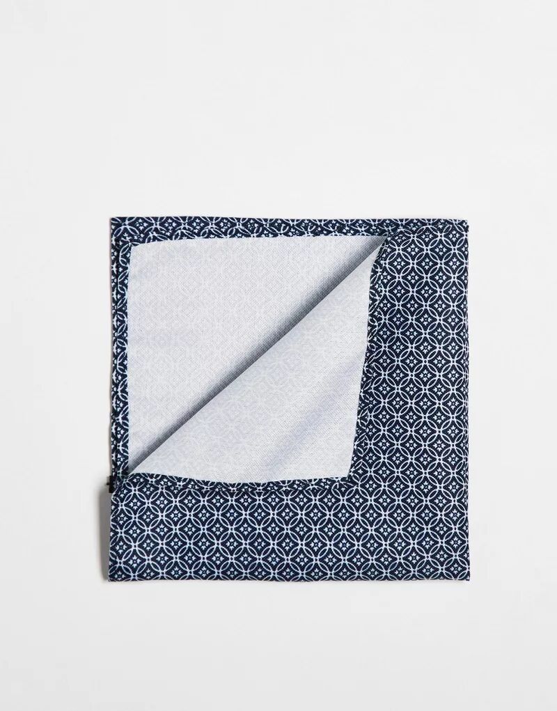 Темно-синий карманный платок/носовой платок с узором Jack & Jones