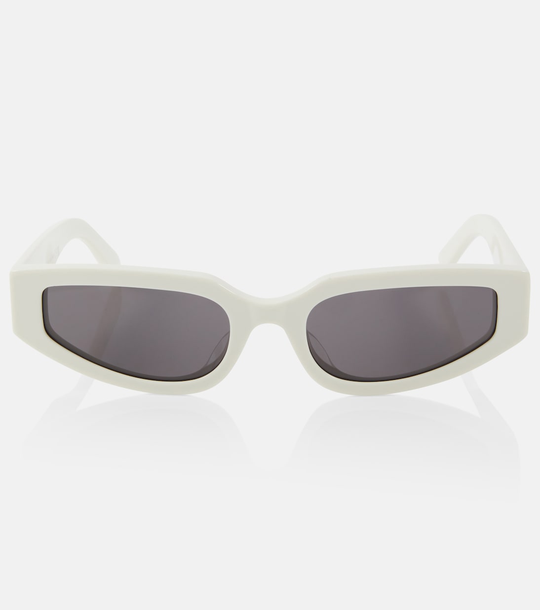 Солнцезащитные очки triomphe прямоугольной формы Celine Eyewear, белый
