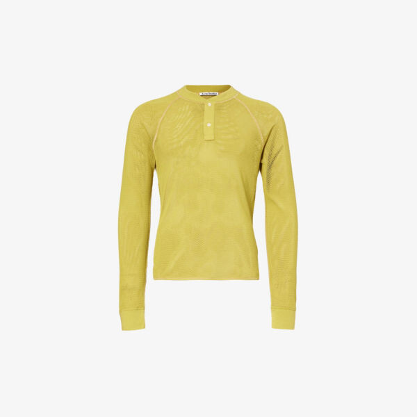 

Полупрозрачный топ стандартного кроя из хлопковой сетки honey dijon x acne studios Honey Dijon, зеленый