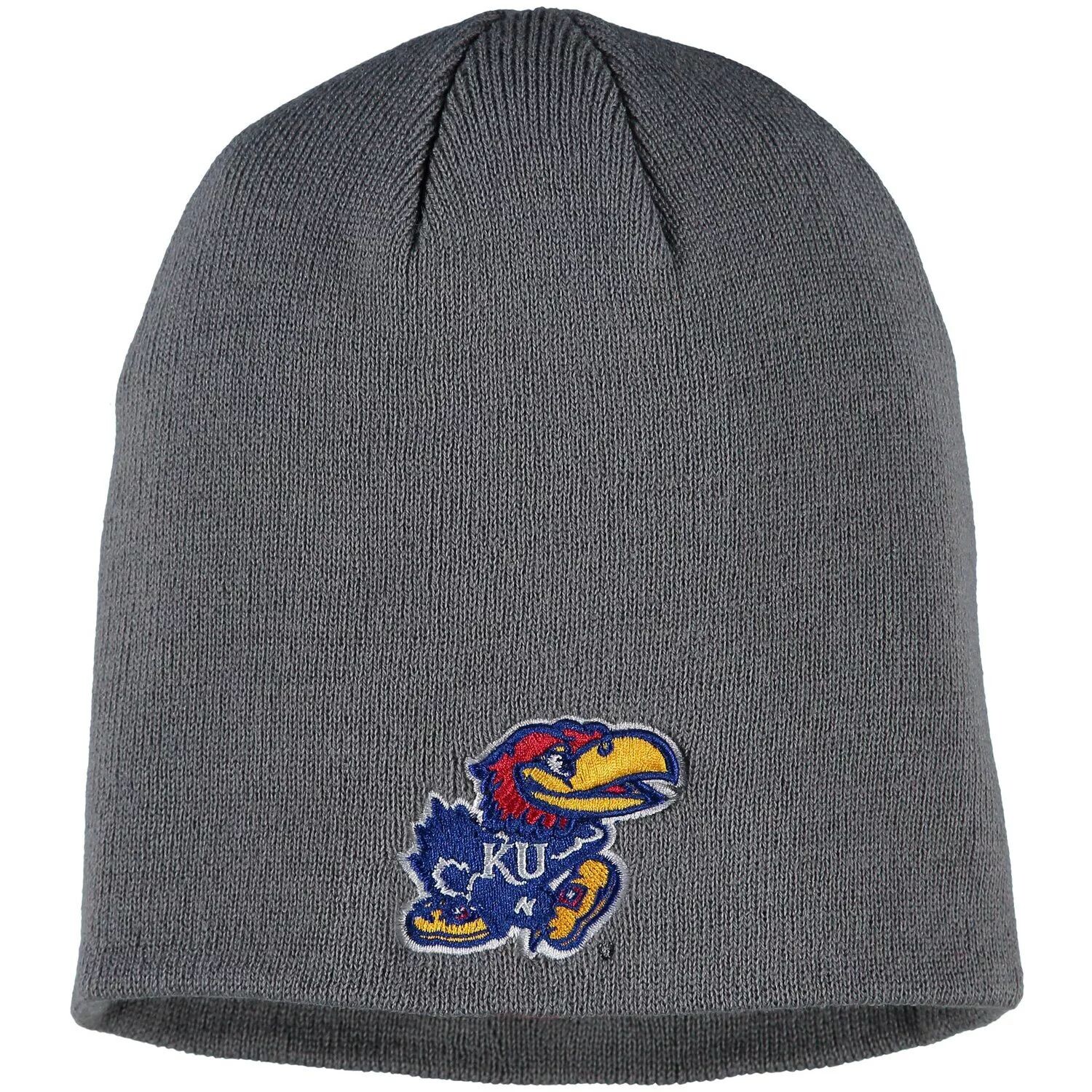 

Мужская серая вязаная шапка Top of the World Kansas Jayhawks EZDOZIT