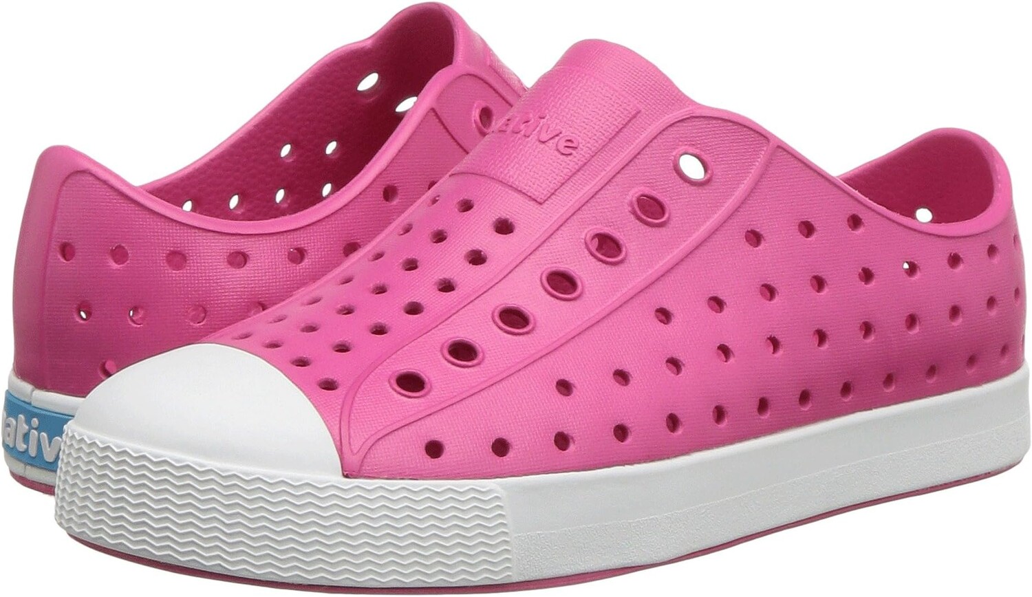 Кроссовки Jefferson Slip-on Sneakers Native Shoes Kids, цвет Hollywood Pink/Shell White кроссовки native shoes jefferson print цвет shell white milk pink boxfish blob