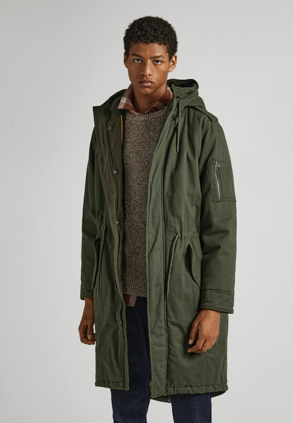

Зимнее пальто Bowie Pepe Jeans, цвет olive green