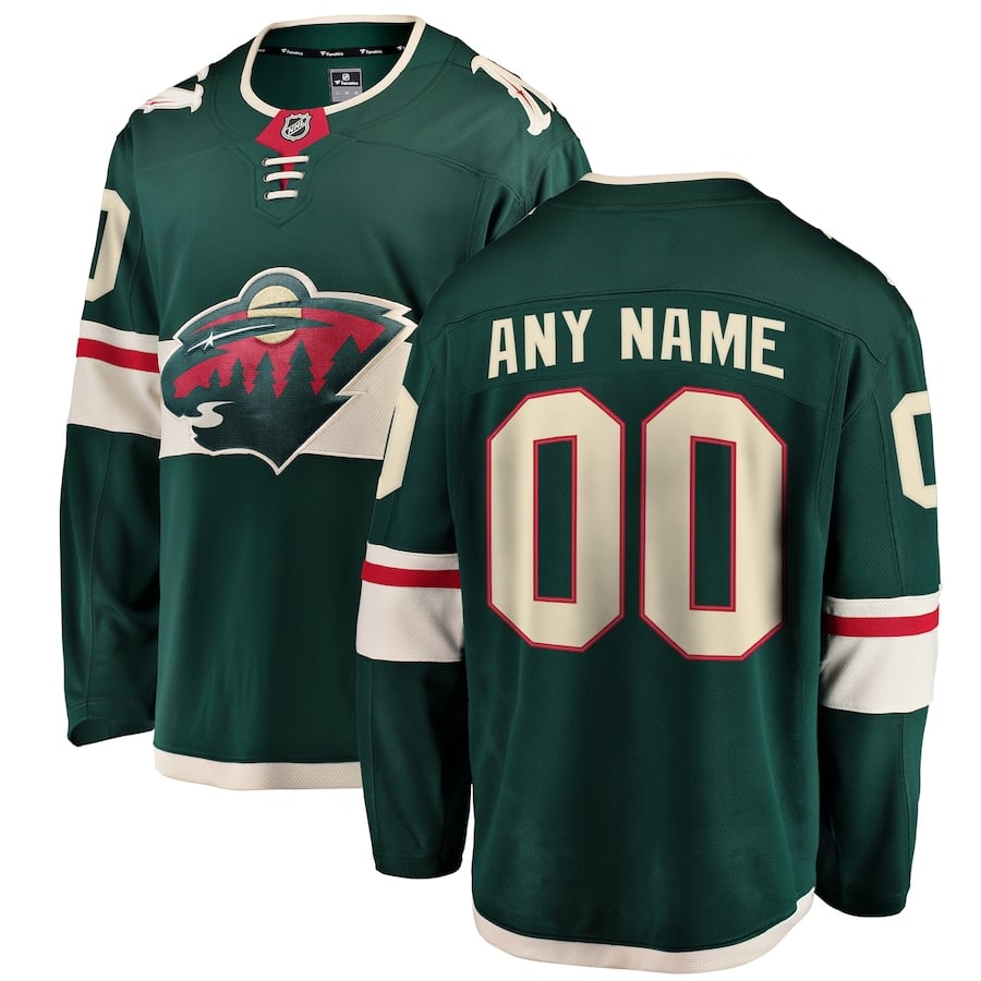 

Джерси Fanatics Branded Minnesota Wild, зеленый