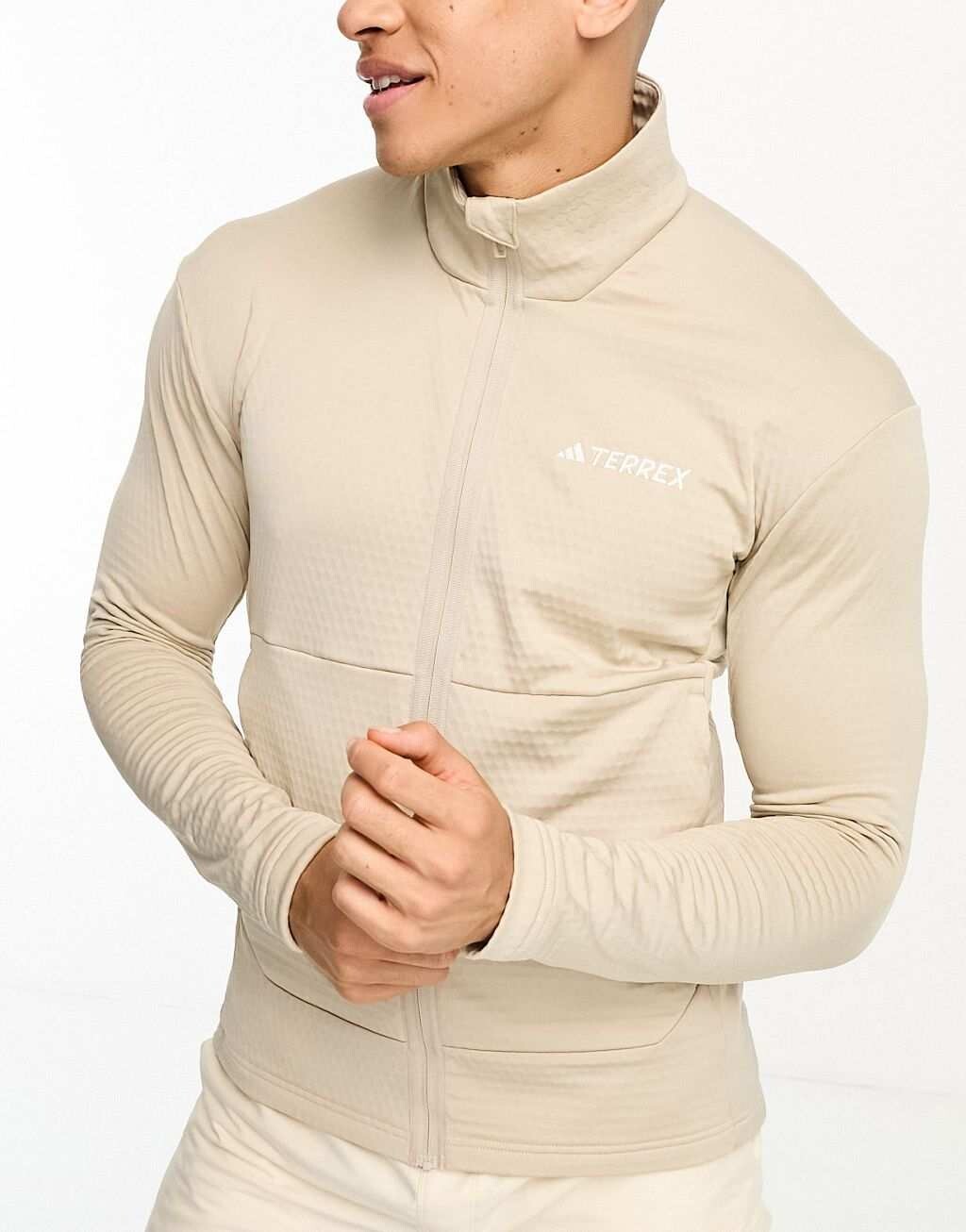 

Бежевый технический флис на молнии adidas Outdoor