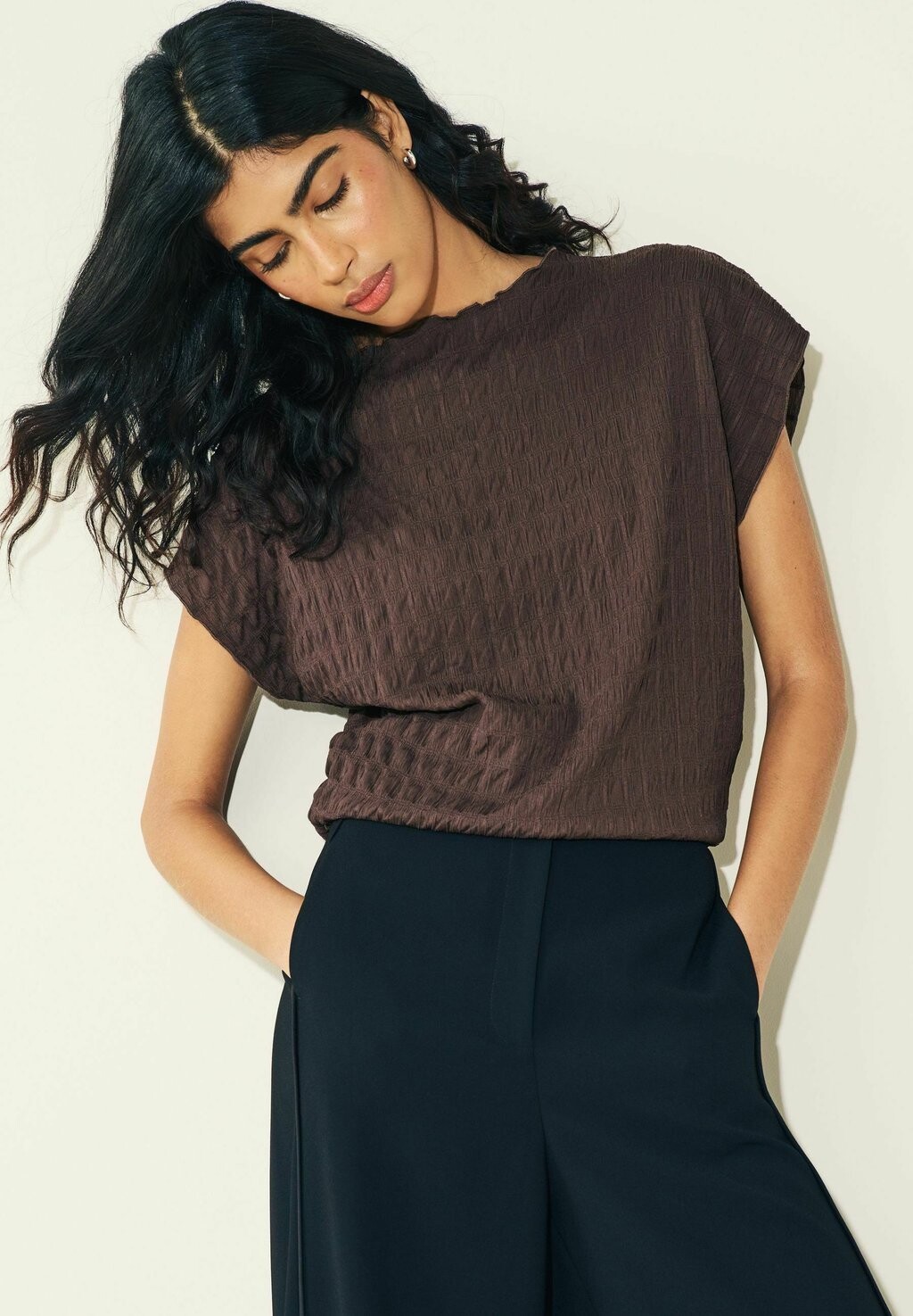 

Топ SHORT SLEEVE Next, цвет brown