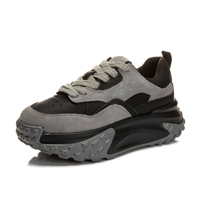 

Кроссовки женские толстые низкие Klammkicks, цвет Black Gray