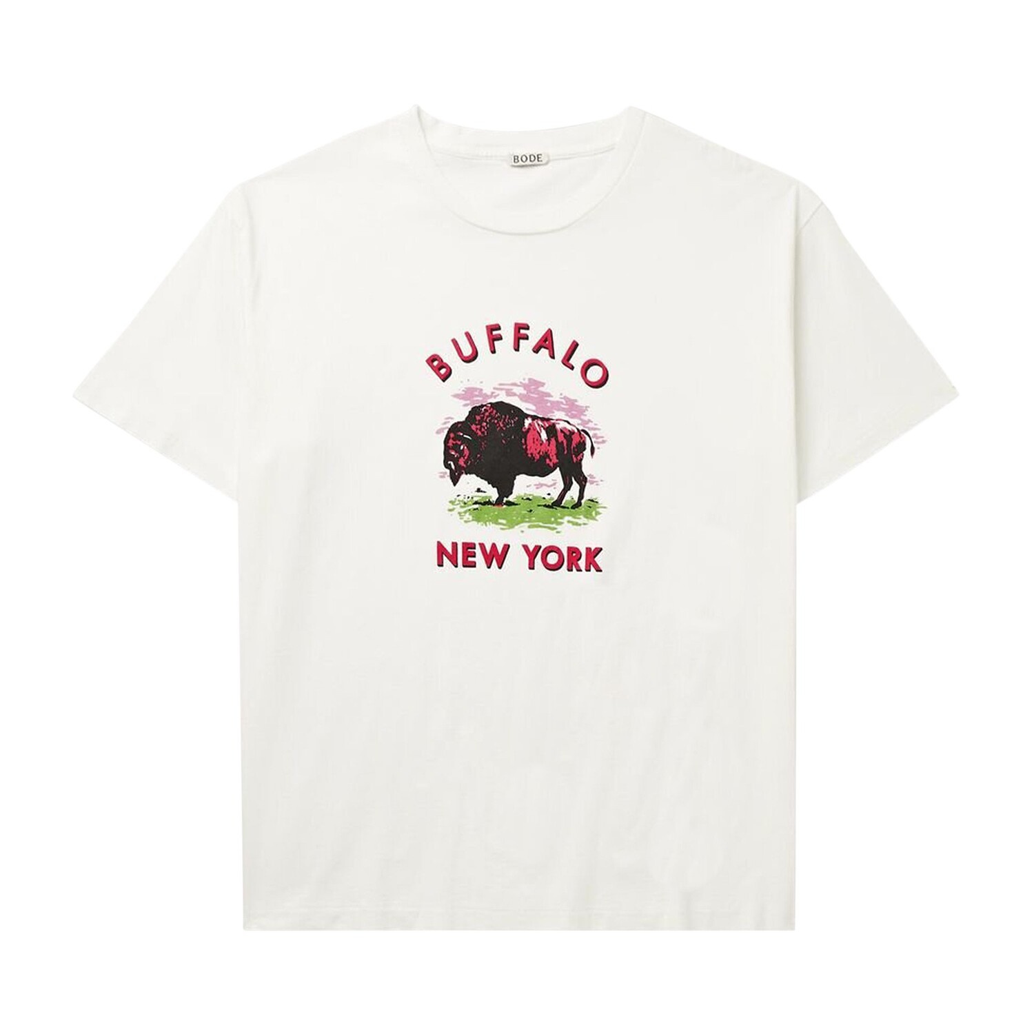 

Футболка Bode Buffalo, кремовая, Бежевый