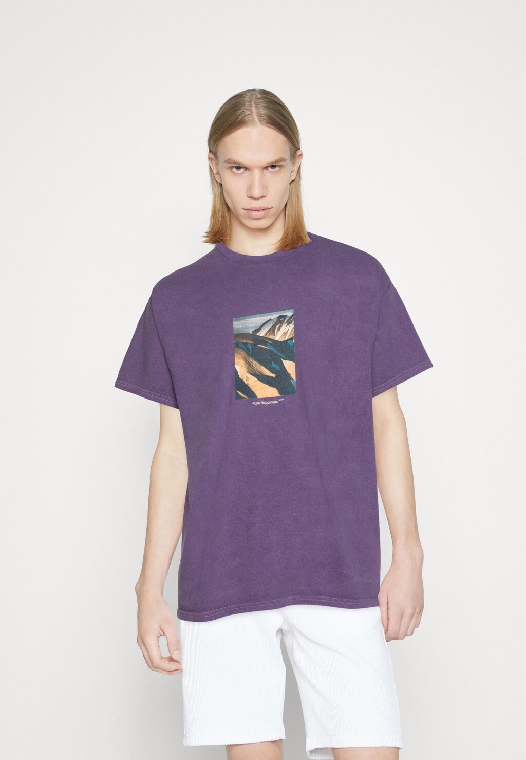 

Футболка с принтом BDG Urban Outfitters, фиолетовый