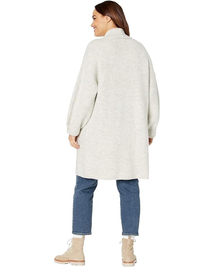

Свитер Madewell Plus Glenridge Shawl-Collar Sweater-Coat, цвет Heather Smoke