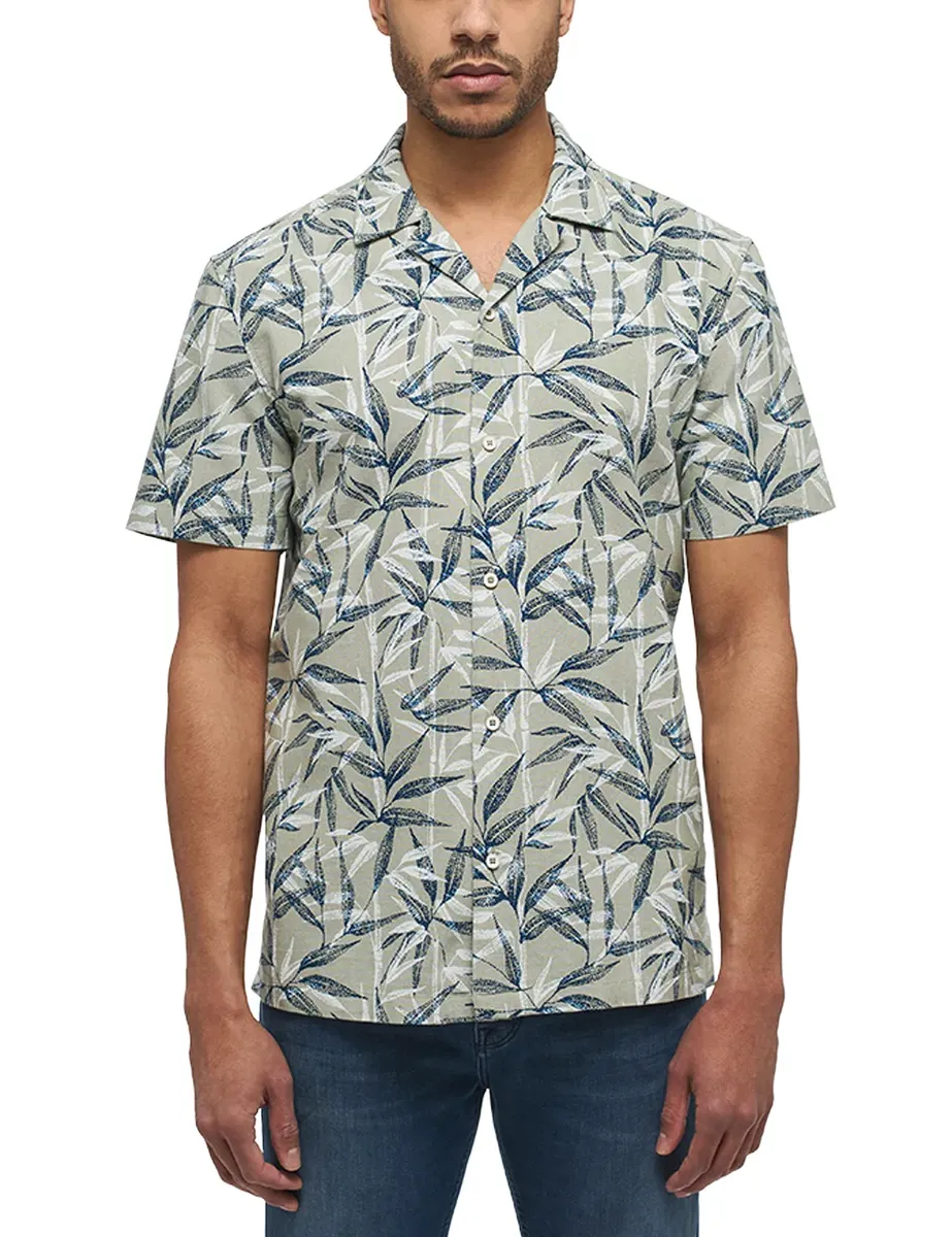 

Рубашка MUSTANG с короткими рукавами "Style Collin AOP Shirt", зеленый