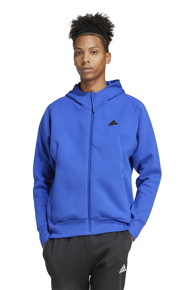 

Толстовка на молнии ZNE с рукавами реглан Adidas Sportswear, синий