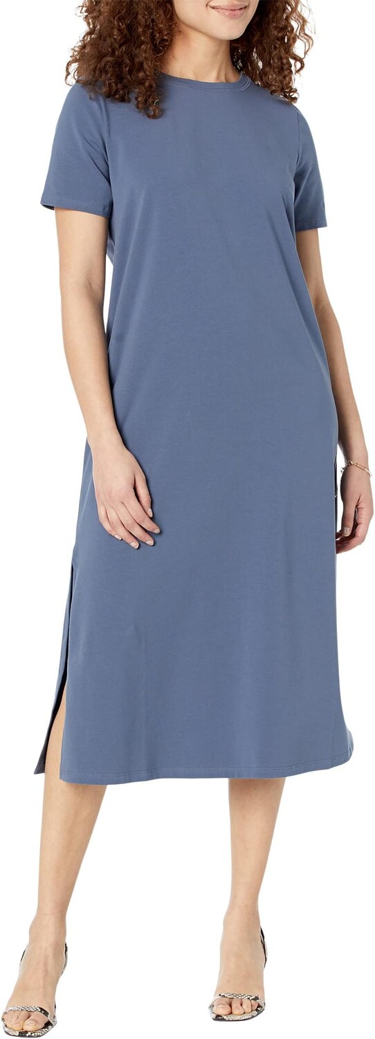 

Миниатюрное платье с круглым вырезом Eileen Fisher, цвет Dusk
