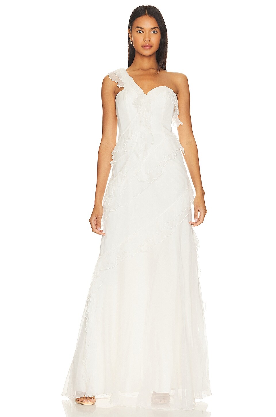 

Платье AMUR Harlow Gown, слоновая кость, Бежевый