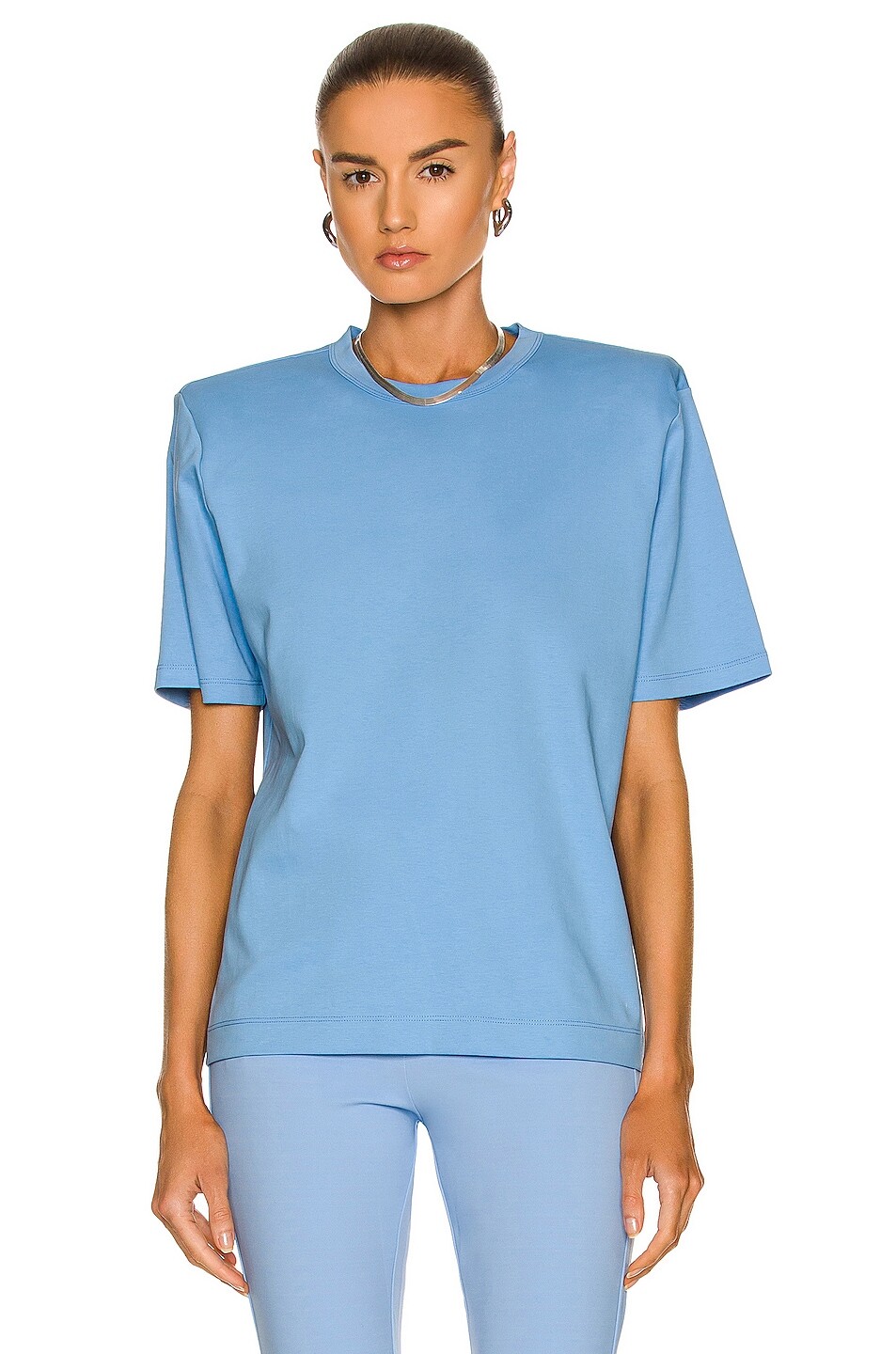 

Футболка Wardrobe.Nyc Shoulder Pad, цвет Sky Blue