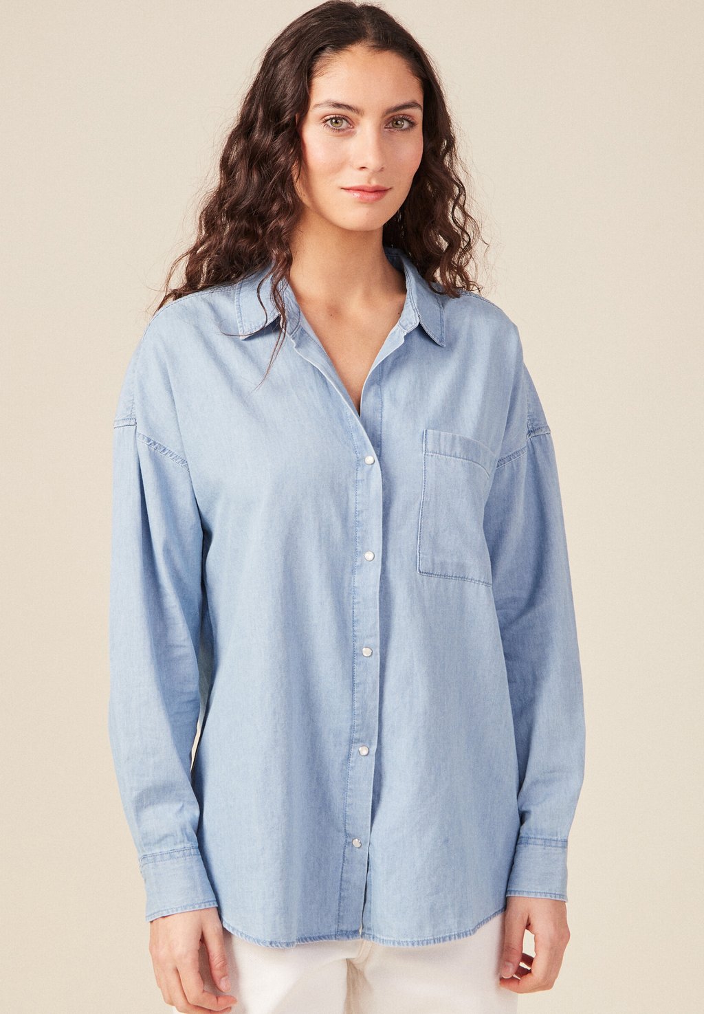 Блузка-рубашка BONOBO Jeans, цвет denim bleach