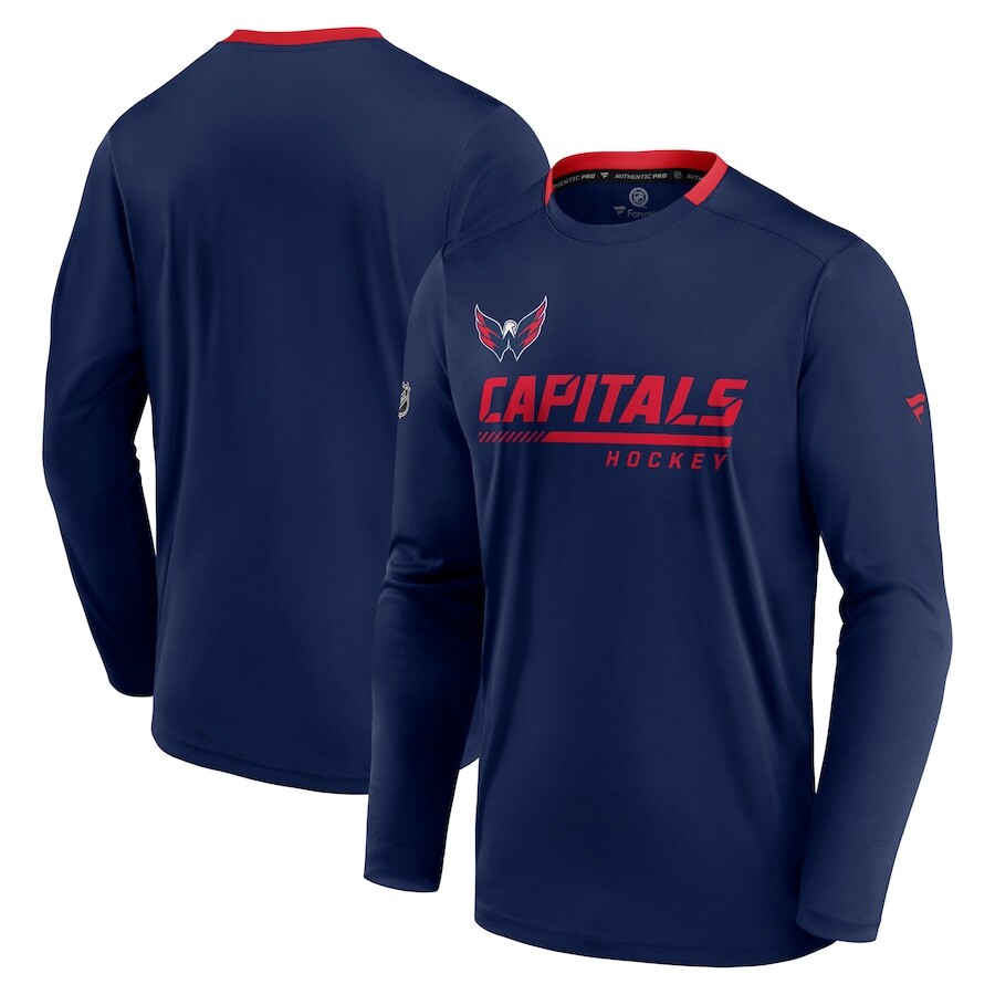 

Футболка с длинным рукавом Fanatics Branded Washington Capitals, нави