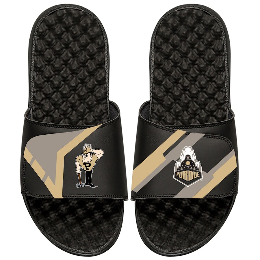 

Шлепанцы ISlide Purdue Boilermakers, черный