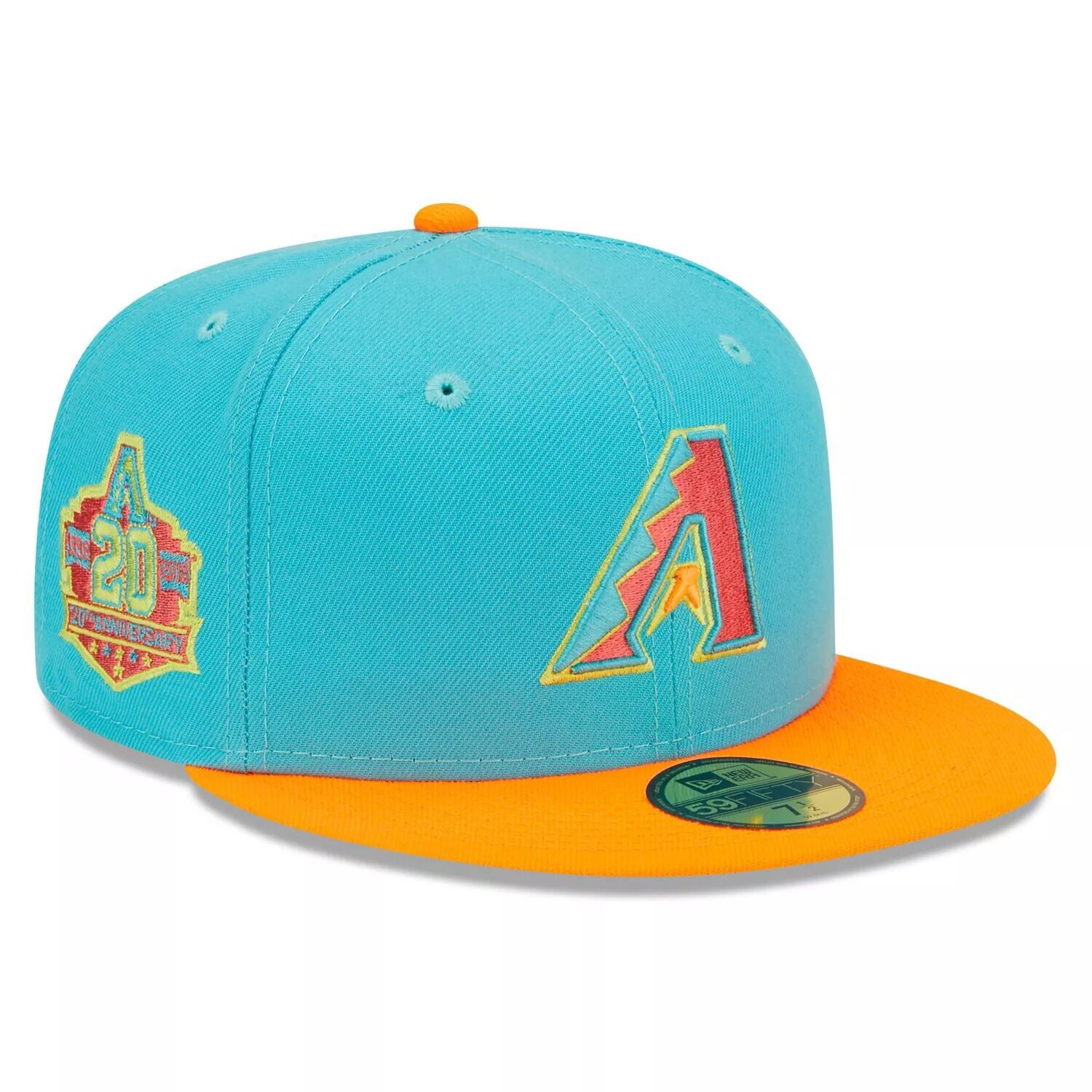 

Мужской хайлайтер New Era синий/оранжевый Arizona Diamondbacks Vice 59FIFTY Облегающая шляпа