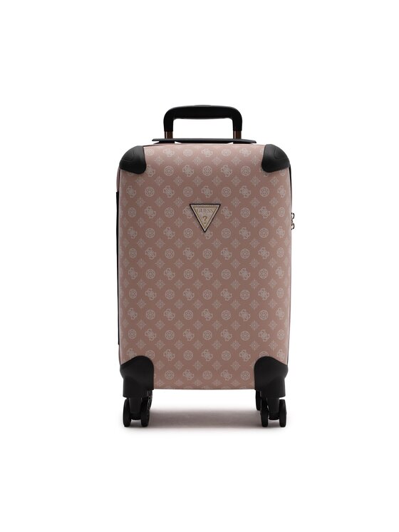 Средний чемодан Guess, розовый лежанка пухлик косая classic искусственная замша бежевая 2 49 36 22 см
