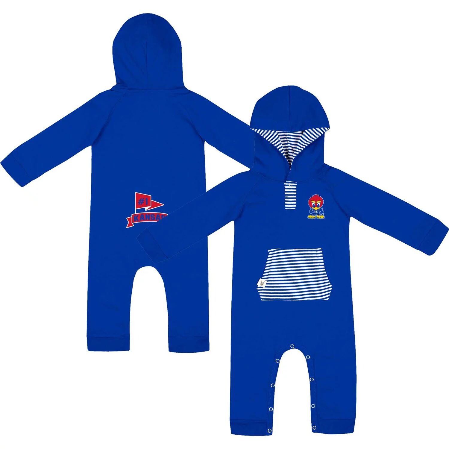 

Джемпер с капюшоном Infant Colosseum Royal Kansas Jayhawks Whowonkas реглан с длинными рукавами Colosseum