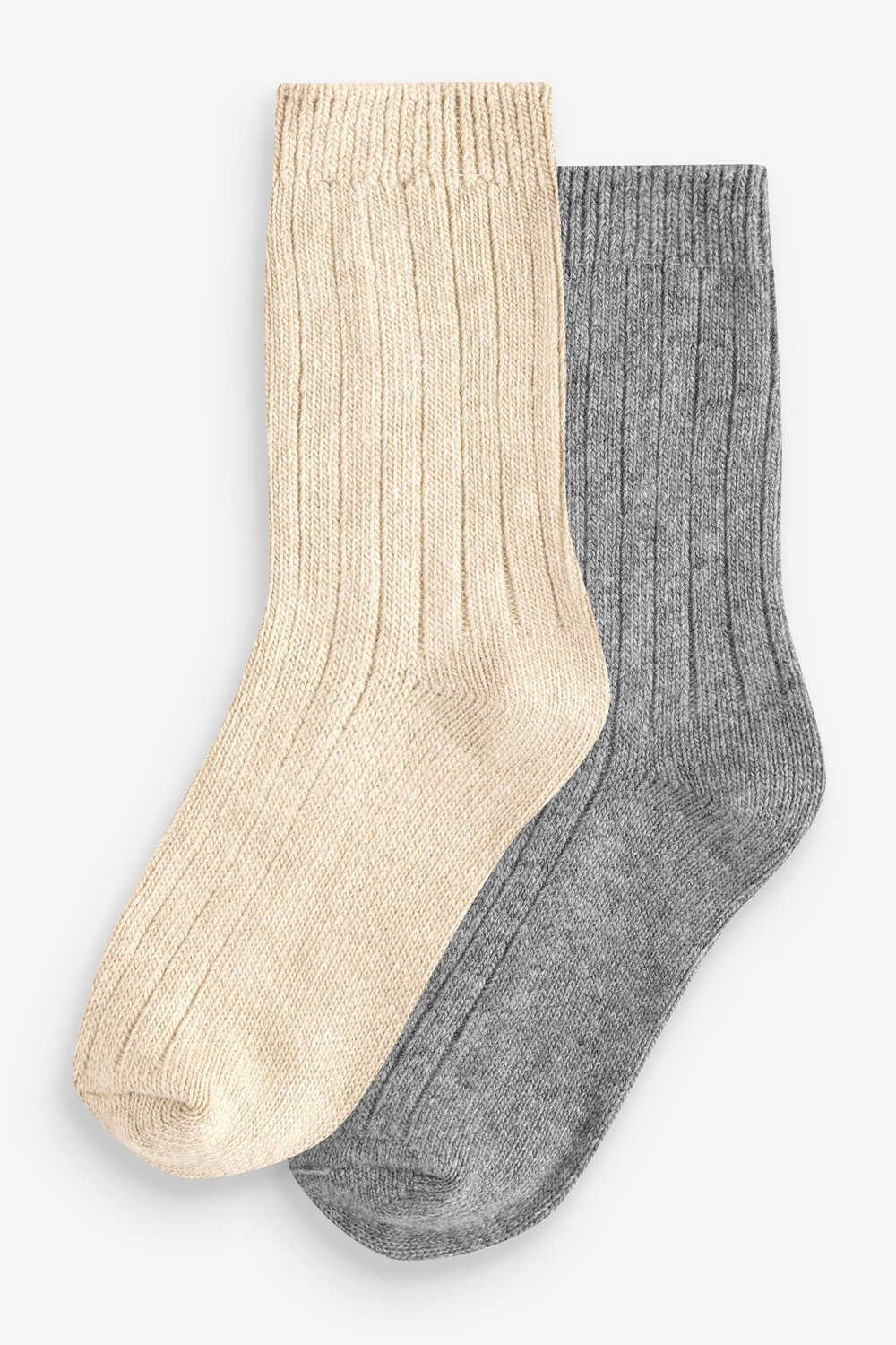 

Носки из смеси кашемира класса люкс, 2 упаковки Wild Feet, серый