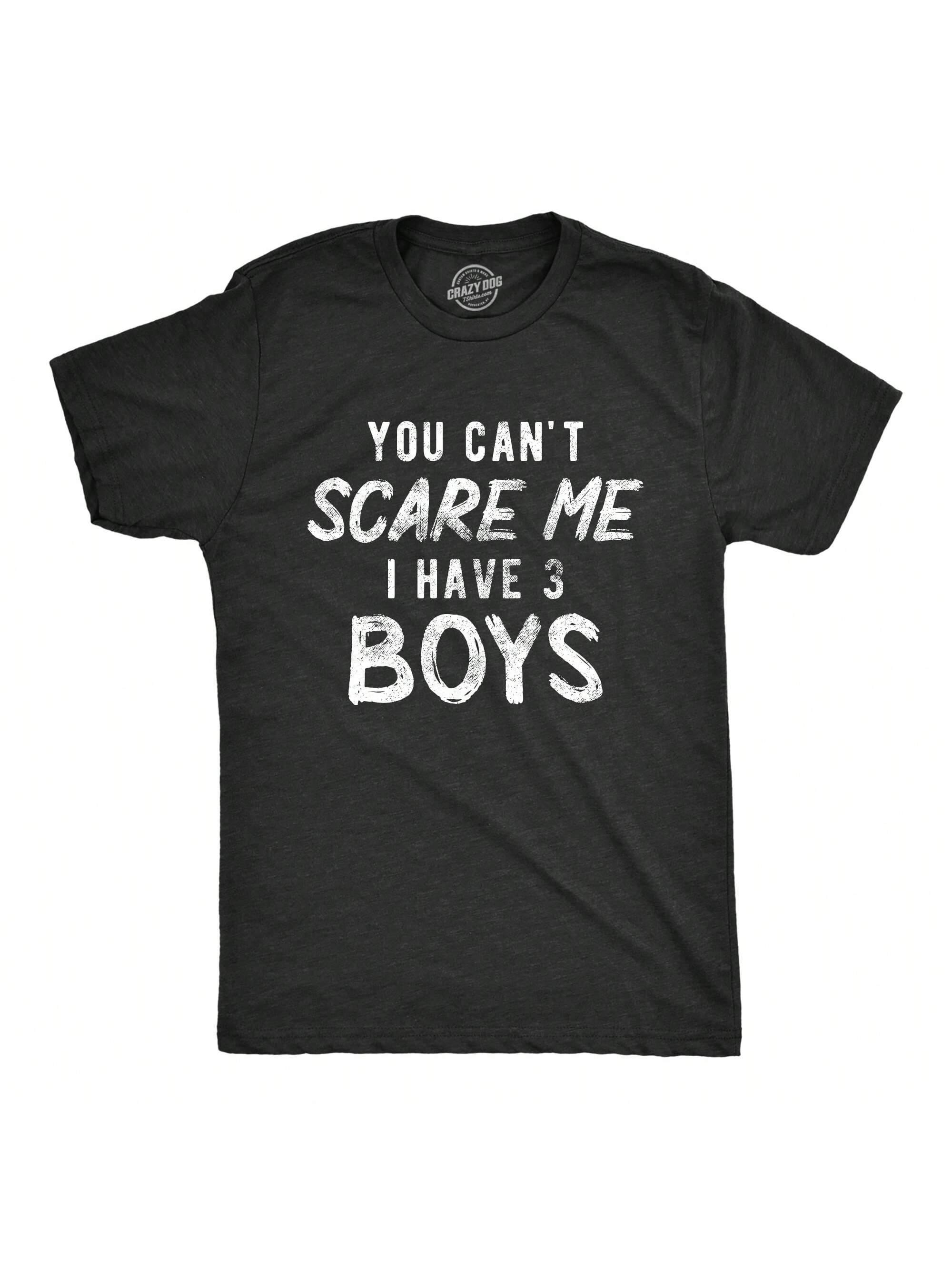 Мужская футболка «Ты не напугаешь меня, хизер блэк - три паренька