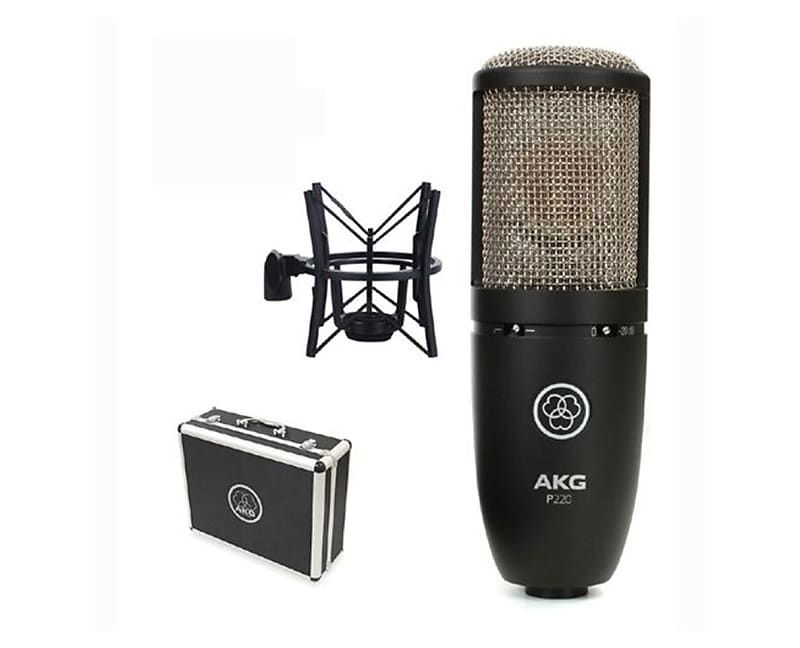 Студийный конденсаторный микрофон AKG P220 Large Diaphragm Cardioid Condenser Microphone студийный микрофон akg p220