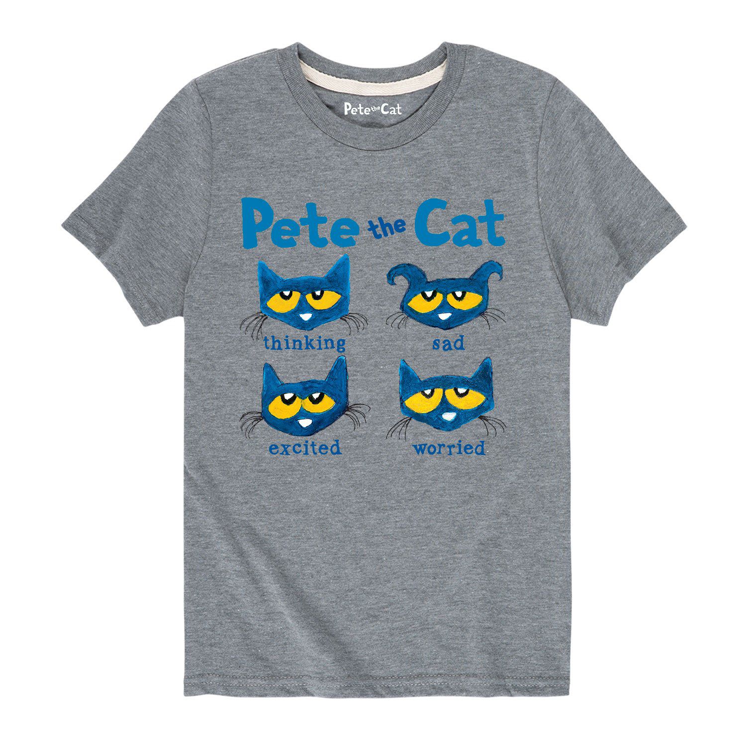 Футболка с рисунком Pete The Cat Faces для мальчиков 8–20 лет Licensed Character футболка groovy с рисунком pete the cat для мальчиков 8–20 лет licensed character