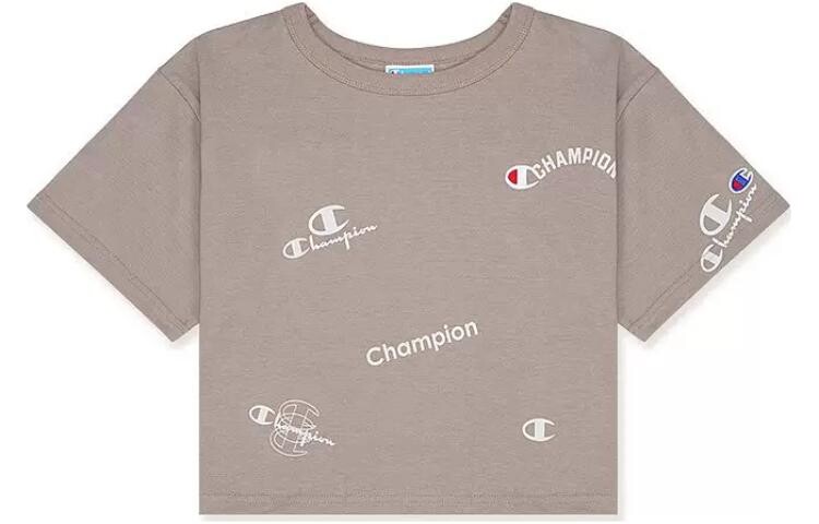 

Футболка женская серо-коричневая Champion