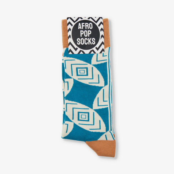 

Носки из эластичного хлопка с графическим принтом Afropop Socks, зеленый