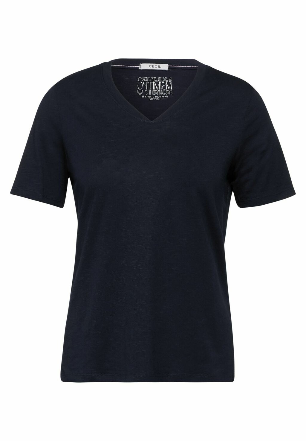 

Базовая футболка V-NECK Cecil, темно-синий