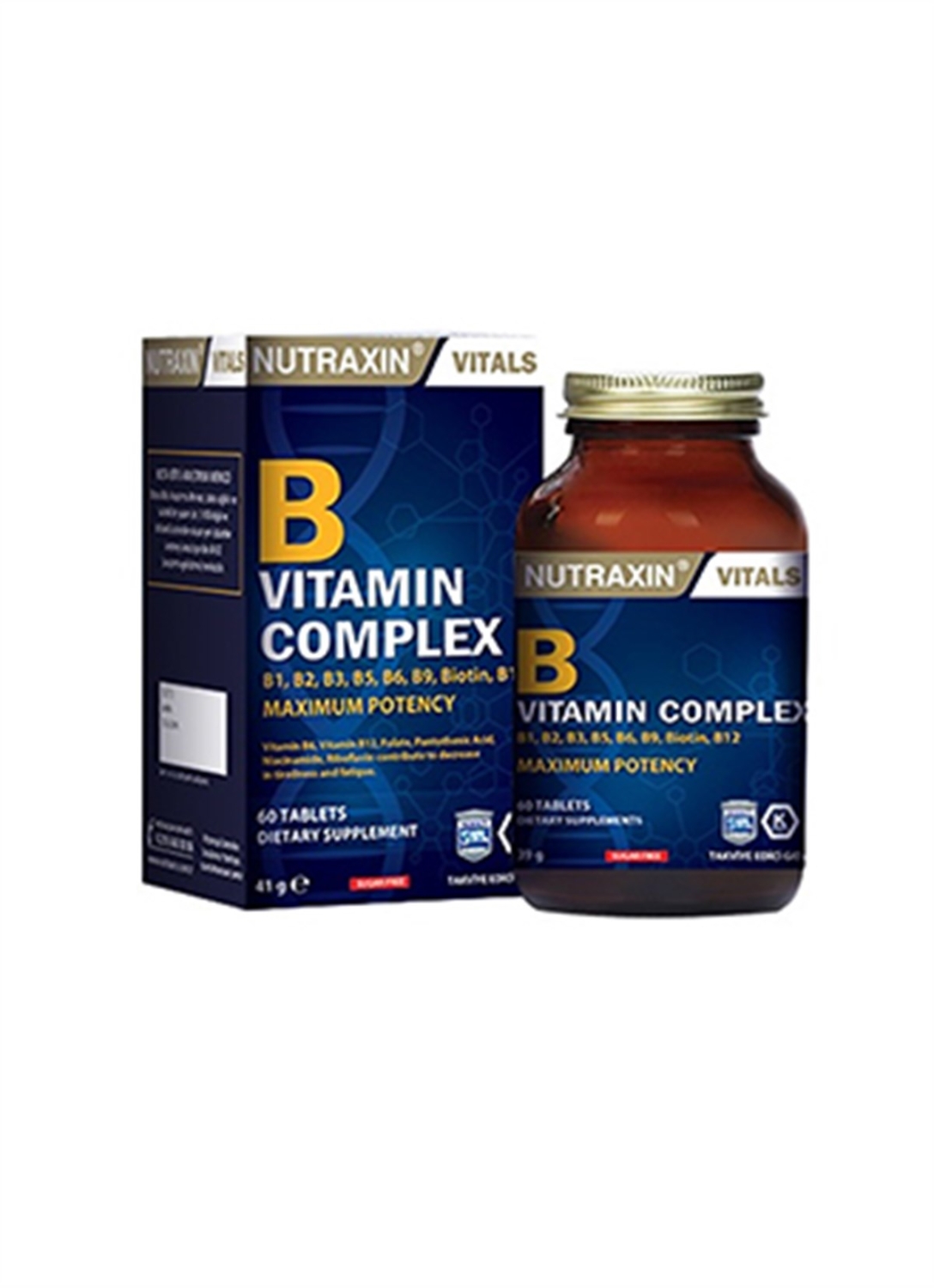 Витаминный комплекс Nutraxin B, 60 травяных капсул veglife vital teen витаминный комплекс для мальчиков 60 растительных капсул