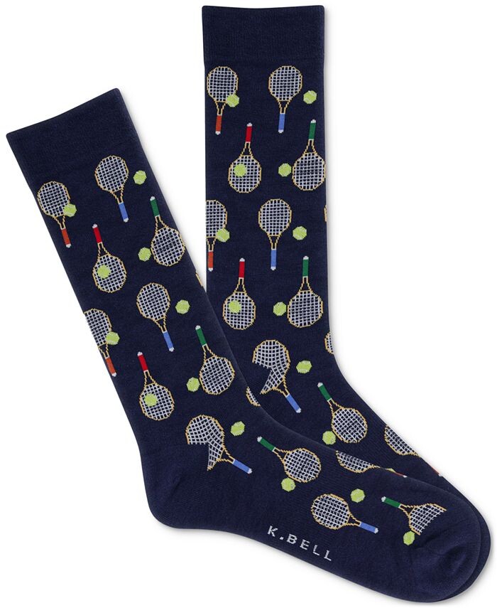 

Мужские носки с повторяющимся узором для ракеток K. Bell Socks, синий