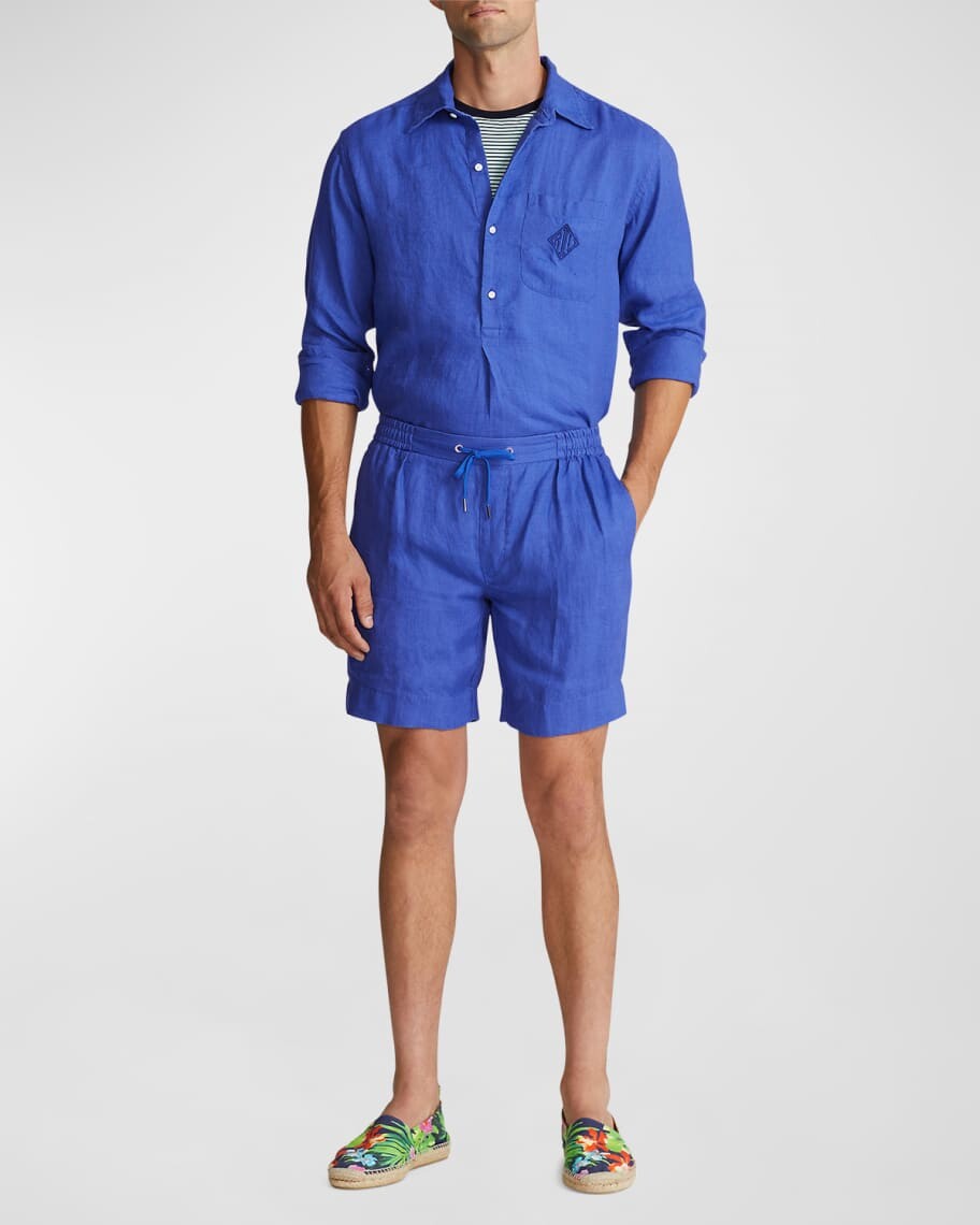 

Мужская льняная туника Ryland Deco Ralph Lauren Purple Label