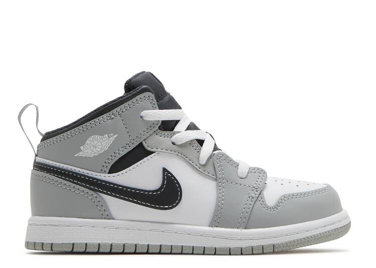 

Кроссовки Air Jordan 1 Mid TD 'Light Smoke Grey', серый