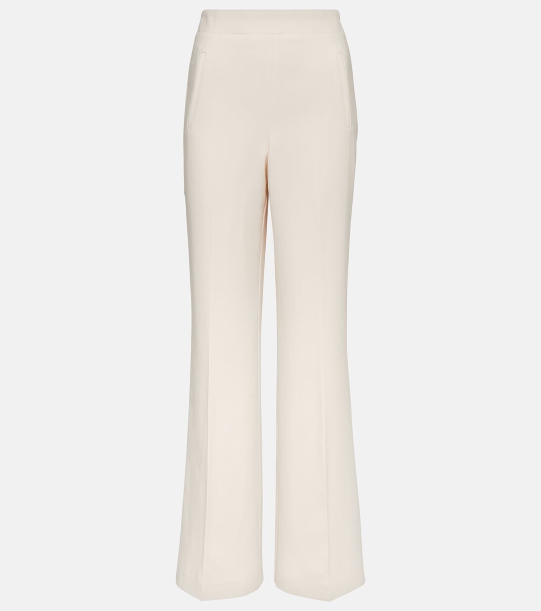

Широкие брюки из кади с высокой посадкой Roland Mouret, белый